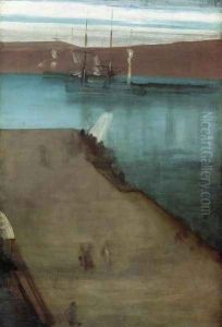 Sketch for "Nocturne in Blue and Gold: Valparaiso Bay" by James Abbott McNeill Whistler