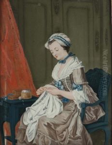 Couturiere by Jean-Baptiste-Simeon Chardin