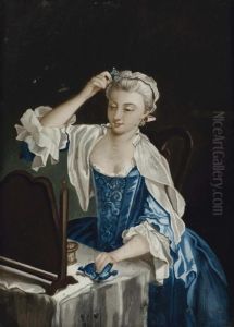 Jeune Fille A Sa Toilette