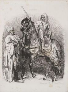 Arabe Montant En Selle by Theodore Chasseriau