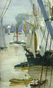 Wapping on Thames (detail) by James Abbott McNeill Whistler