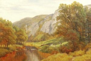 A Wooded River Valley by Henry Cheadle
