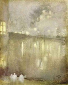 Nocturne: Grey and Gold - Canal, Holland