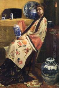 Purple and Rose: The Lange Leizen of The Six Marks by James Abbott McNeill Whistler