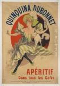 Quinquina Dubonnet / Aperitif Dans Tous Les Cafes by Jules Cheret