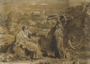 The Prophet Elijah And The Widow Of Sarepta by Louis Cheron