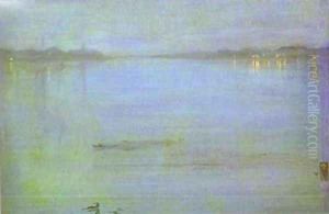 Nocturne Blue And Silver Cremorne Lights 1872 by James Abbott McNeill Whistler