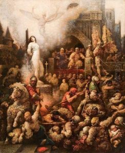 Jeanne D'arc by Nicolas Francois Chifflart