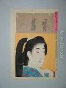 Une Jeune Femme En Buste by Yoshu Toyoharu Chikanobu /