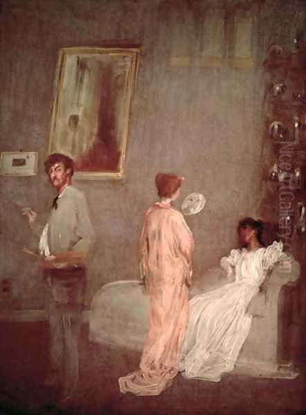 Whistler in his studio 1865 66 - view 1