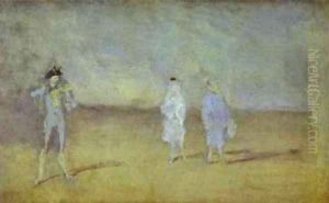 Harmony In Blue The Duet 1878 by James Abbott McNeill Whistler