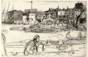 Black Lion Wharf 2 by James Abbott McNeill Whistler