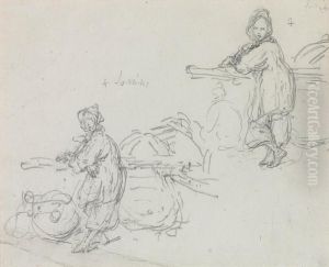 Study Of A Tanka Girl