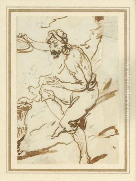 Three Studies Of Brahmin Cattle - view 1