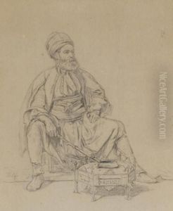A Turk Seated At A Brazier