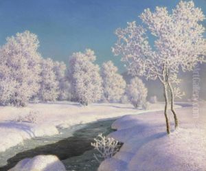 Winter Morning In Engadine by Ivan Fedorovich Choultse