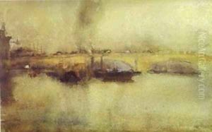London Bridge 1885 by James Abbott McNeill Whistler
