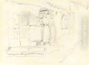Fountain at Heidelberg by James Abbott McNeill Whistler