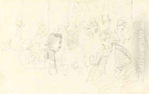 Interior of a Cafe by James Abbott McNeill Whistler