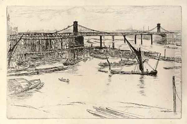 Old Hungerford Bridge - view 1