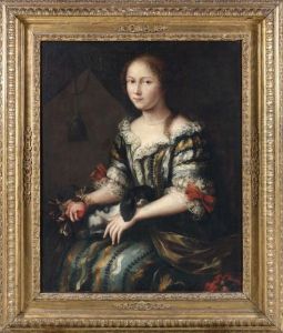 Portrait De Femme Avec Son Chien