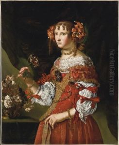 Ritratto Di Giovane Donna In Abito Rosso Ritratto Di Giovane Donna In Abito Rosso