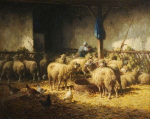 Moutons Dans La Bergerie