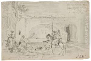 Scene Orientale by Georges Jules Victor Clairin