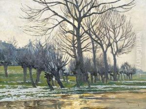 View Of The Rhine Meadow by Maximilian Clarenbach