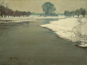 Niederrheinlandschaft Bei Wittlaer by Maximilian Clarenbach