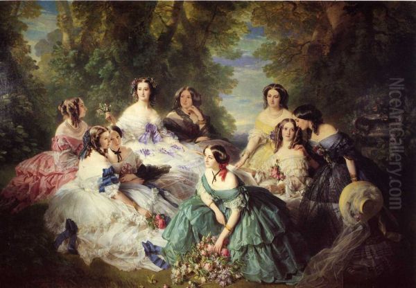 The Empress Eugenie Surrounded by her Ladies in Waiting - view 1