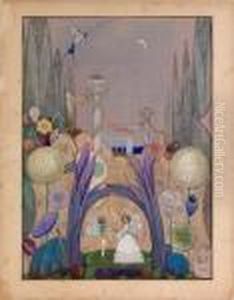 Illustration For Thumbelina by Harry Clarke
