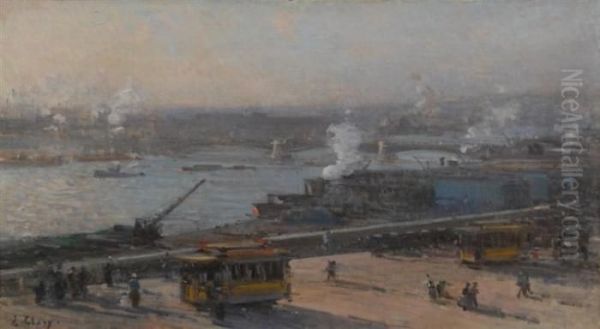 View Of The Port Of Rouen - view 1