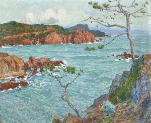 Vue De Mer A La Cote D'azur by Emile Claus
