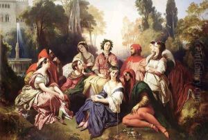 The Decameron by Franz Xavier Winterhalter