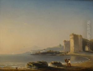 Pecheurs En Bord De Mer by Paul-Jean Clays