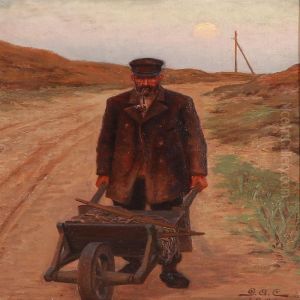 A Laborer On A Country Street by Gustaf Adolf Clemens