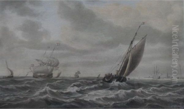 Shipping Off The Dutch Coast - view 1