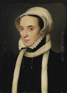 Portrait De Christine De Danemark by Francois Clouet