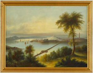 Boston Harbor View With State House And Bridge To Charlestown