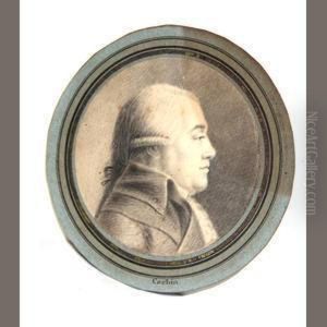 A Portrait Of A Gentleman In Profile by Charles-Nicolas I Cochin