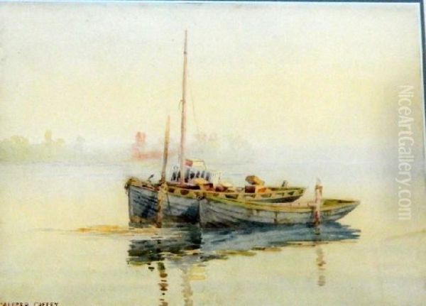 Dingys At Anchor - view 1