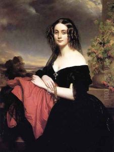 Portrait of Claire de Bearn, Duchess of Vallombrosa by Franz Xavier Winterhalter