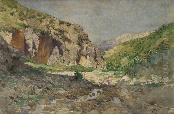 Campagna Con Rocce E Ruscello Nei Pressi Di Rieti - view 1
