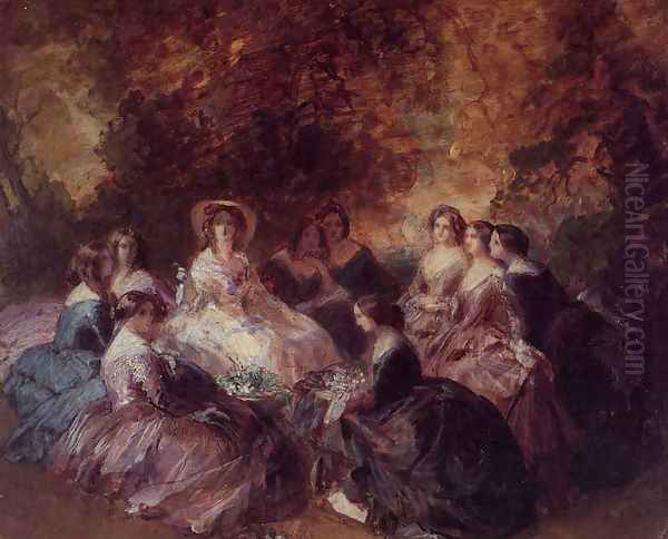 The Empress Eugenie Surrounded by her Ladies in Waiting I - view 1