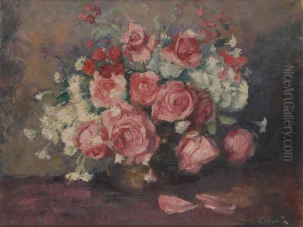 Vase Fleuri De Roses - view 1