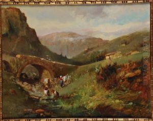 Lavandaie Al Ruscello by Giovanni Colmo