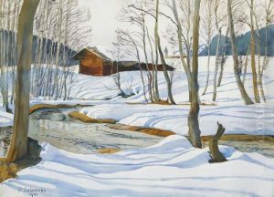Winterliche Bachlandschaft
