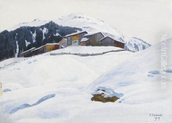 Winterliches Bergdorf - view 1