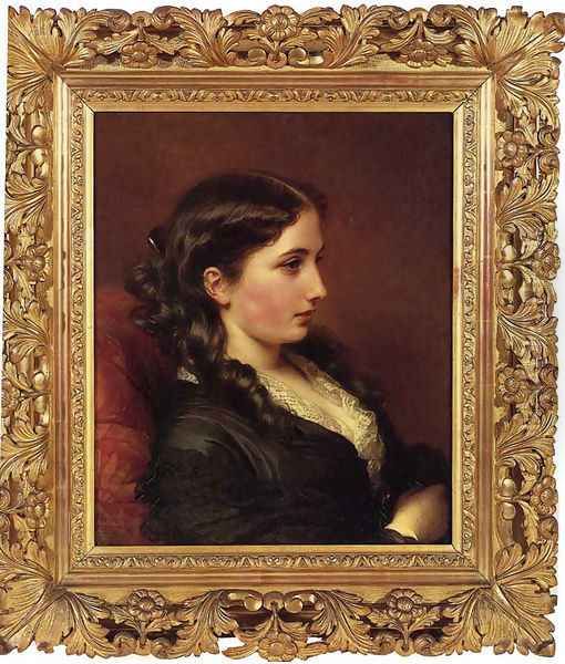 Study of a Girl in Profile - view 1